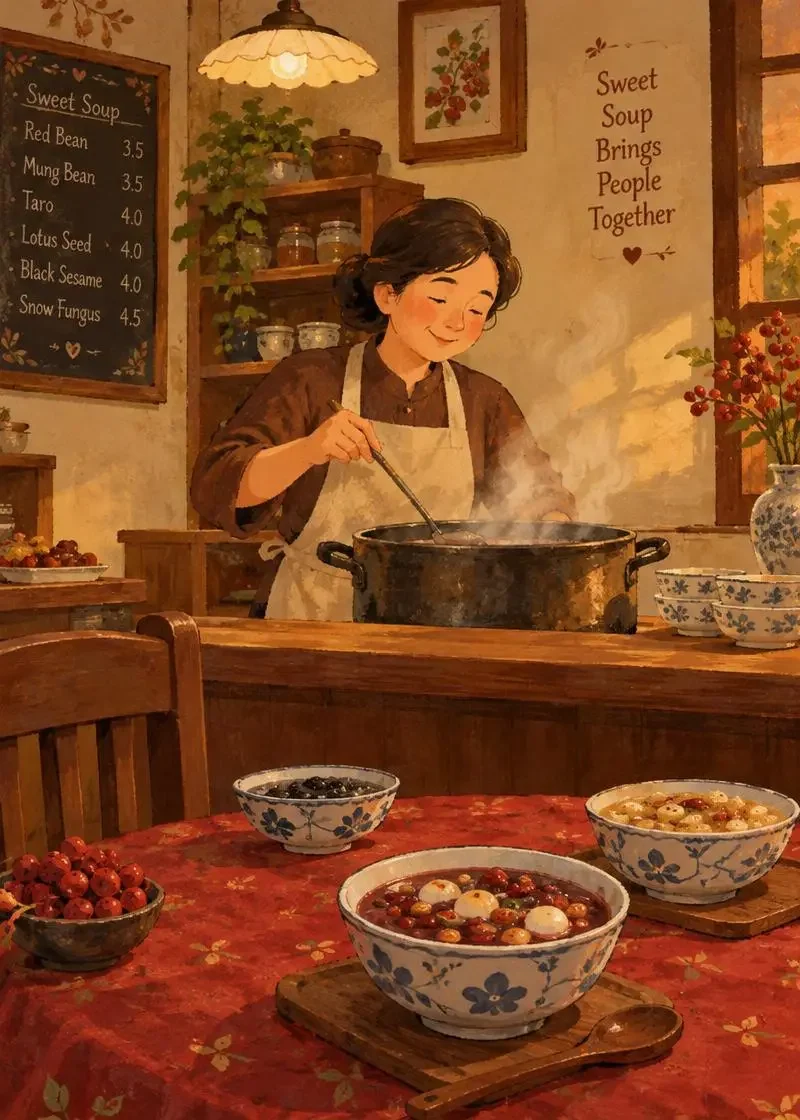 《糖水铺的主人》封面缩略图，一碗甜，敬那些没走散的人
